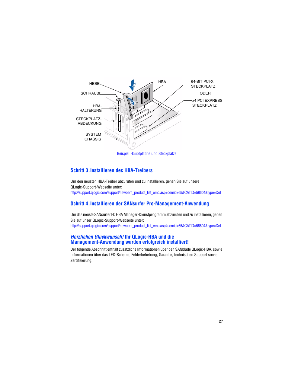 Schritt 3.installieren des hba-treibers | Dell PowerEdge M600 User Manual | Page 29 / 82