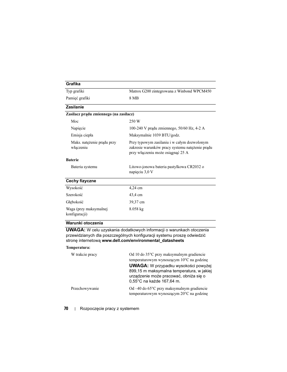 Dell PowerEdge R210 User Manual | Page 72 / 110