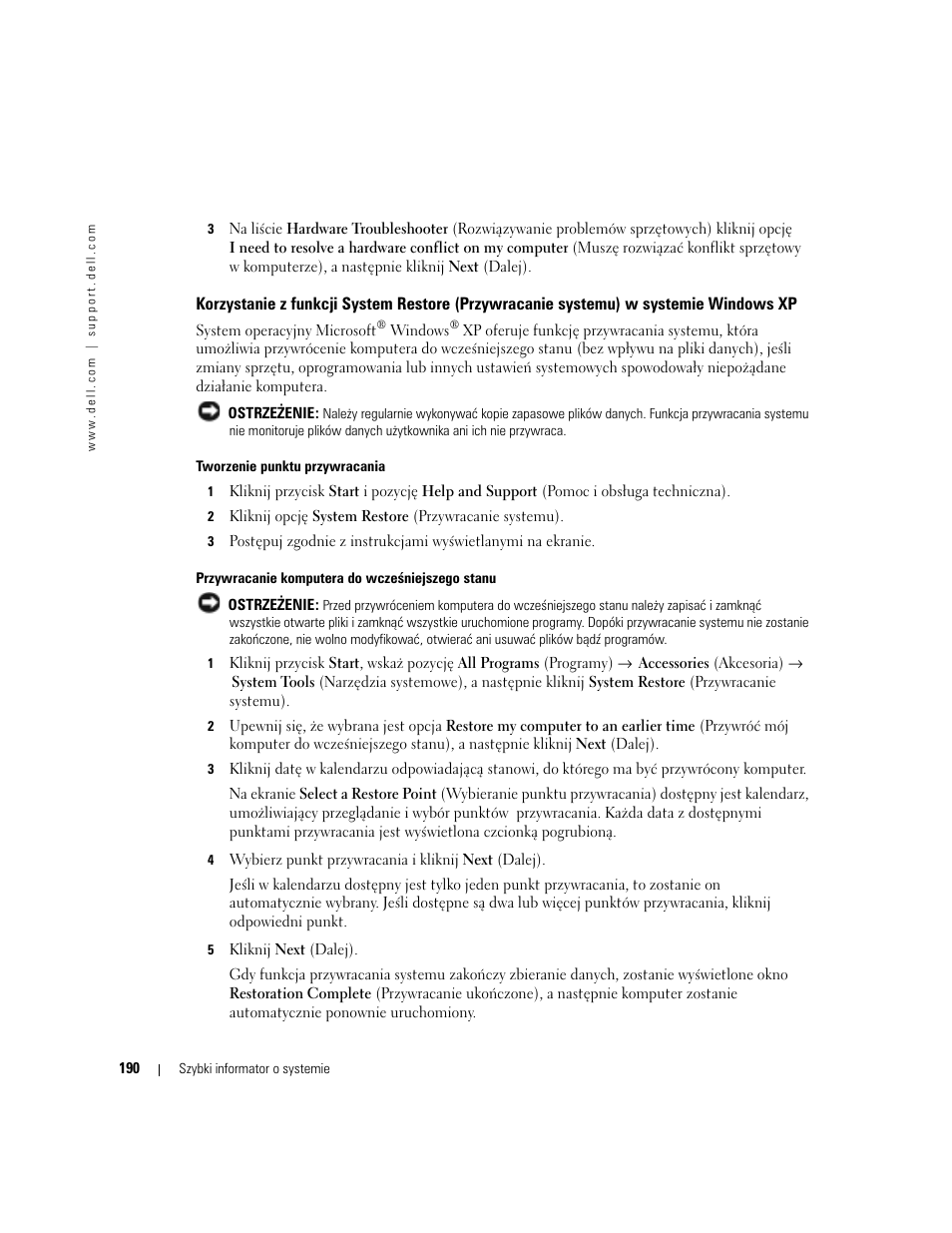 Dell Precision 470 User Manual | Page 190 / 328