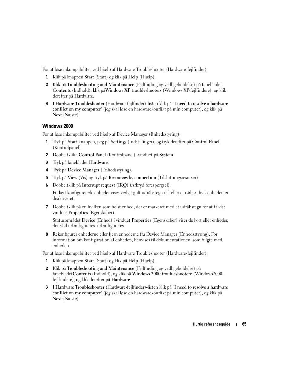 Windows 2000 | Dell Precision 470 User Manual | Page 65 / 328