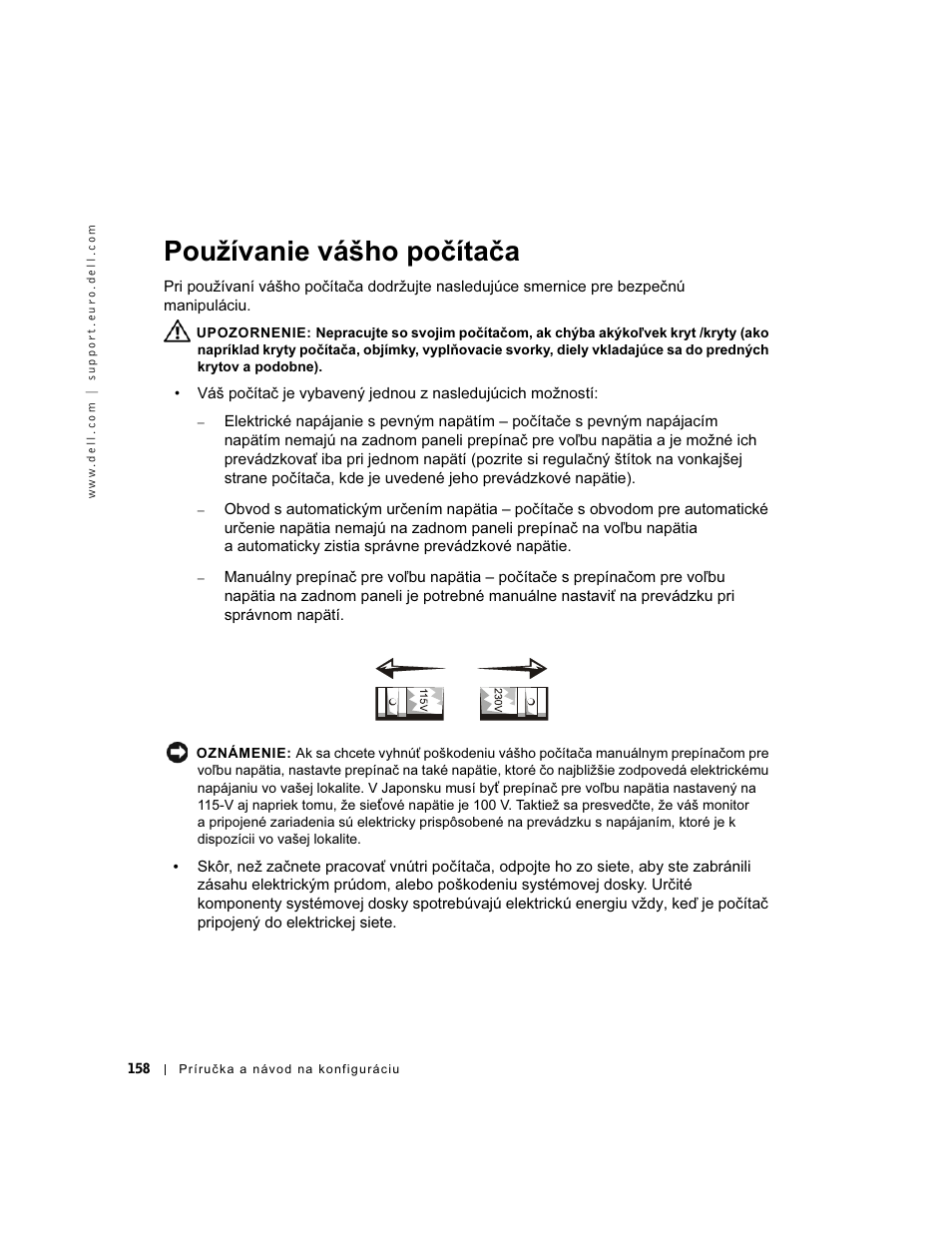 Používanie vášho počítača | Dell OptiPlex GX60 User Manual | Page 159 / 208