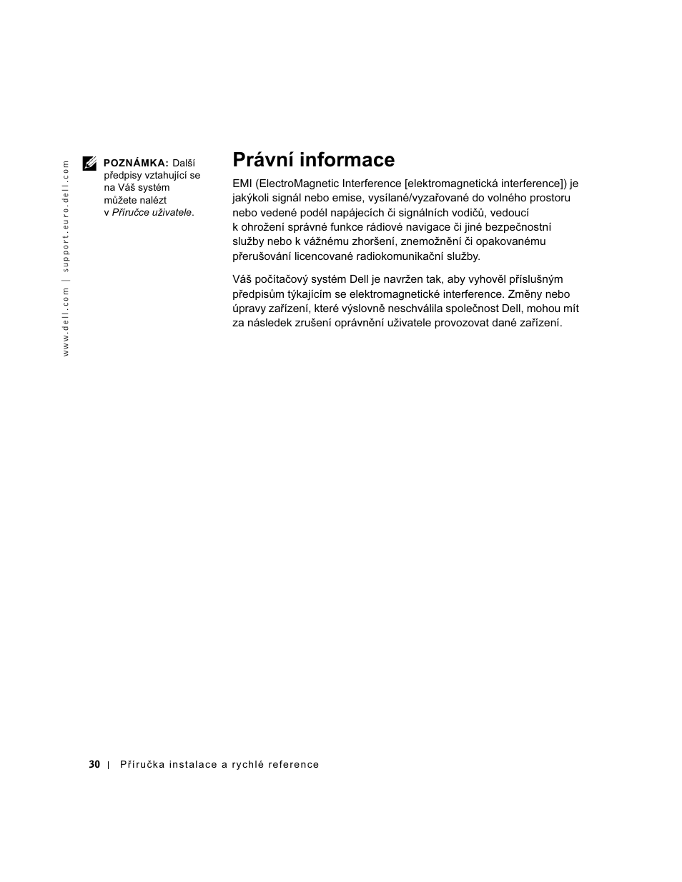 Právní informace | Dell OptiPlex GX60 User Manual | Page 31 / 208