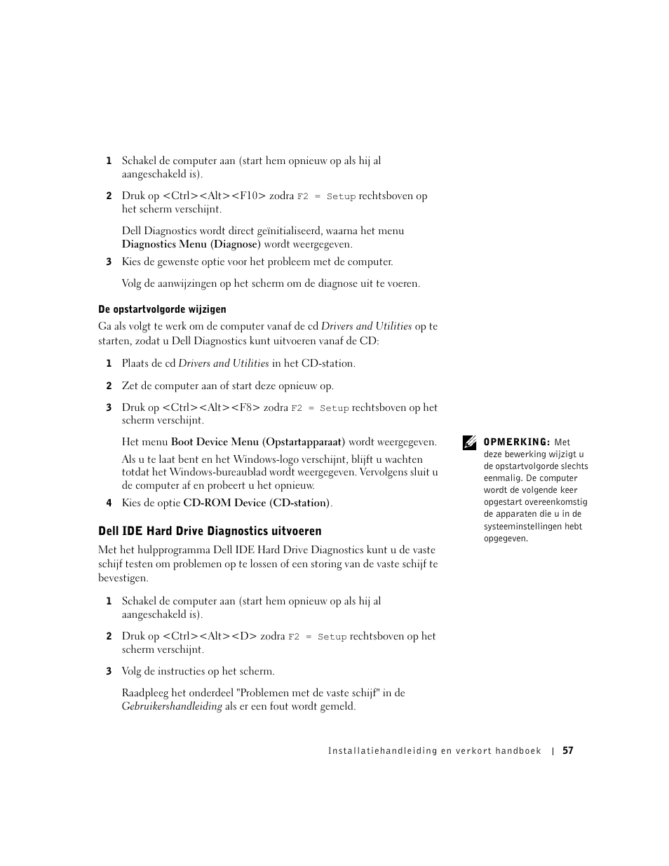 Dell ide hard drive diagnostics uitvoeren | Dell OptiPlex GX60 User Manual | Page 58 / 208