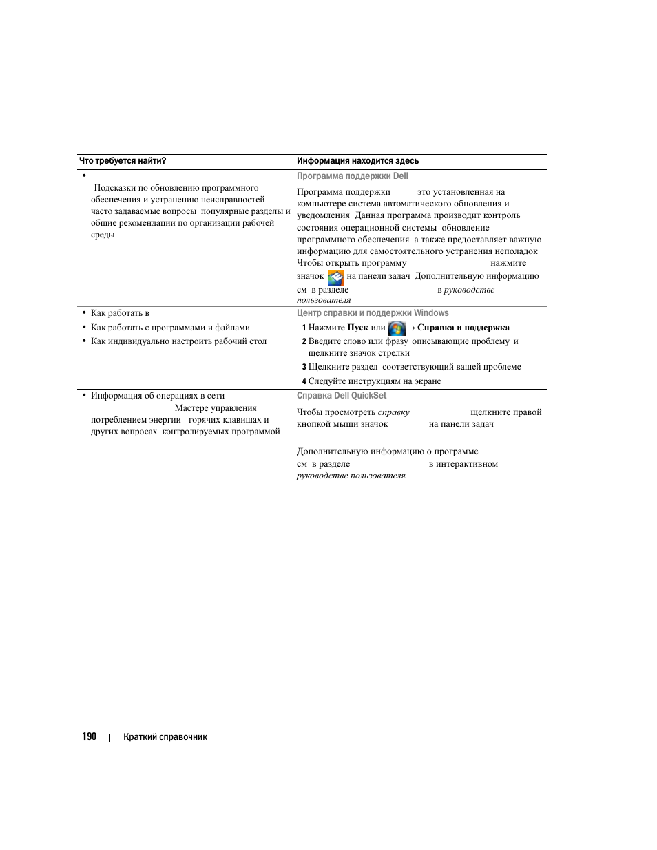 Dell Latitude D830 User Manual | Page 190 / 258