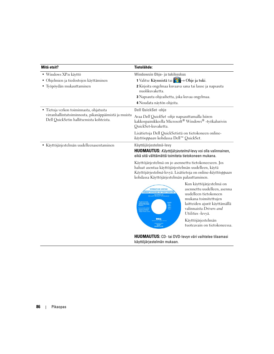 Dell Latitude D830 User Manual | Page 86 / 258