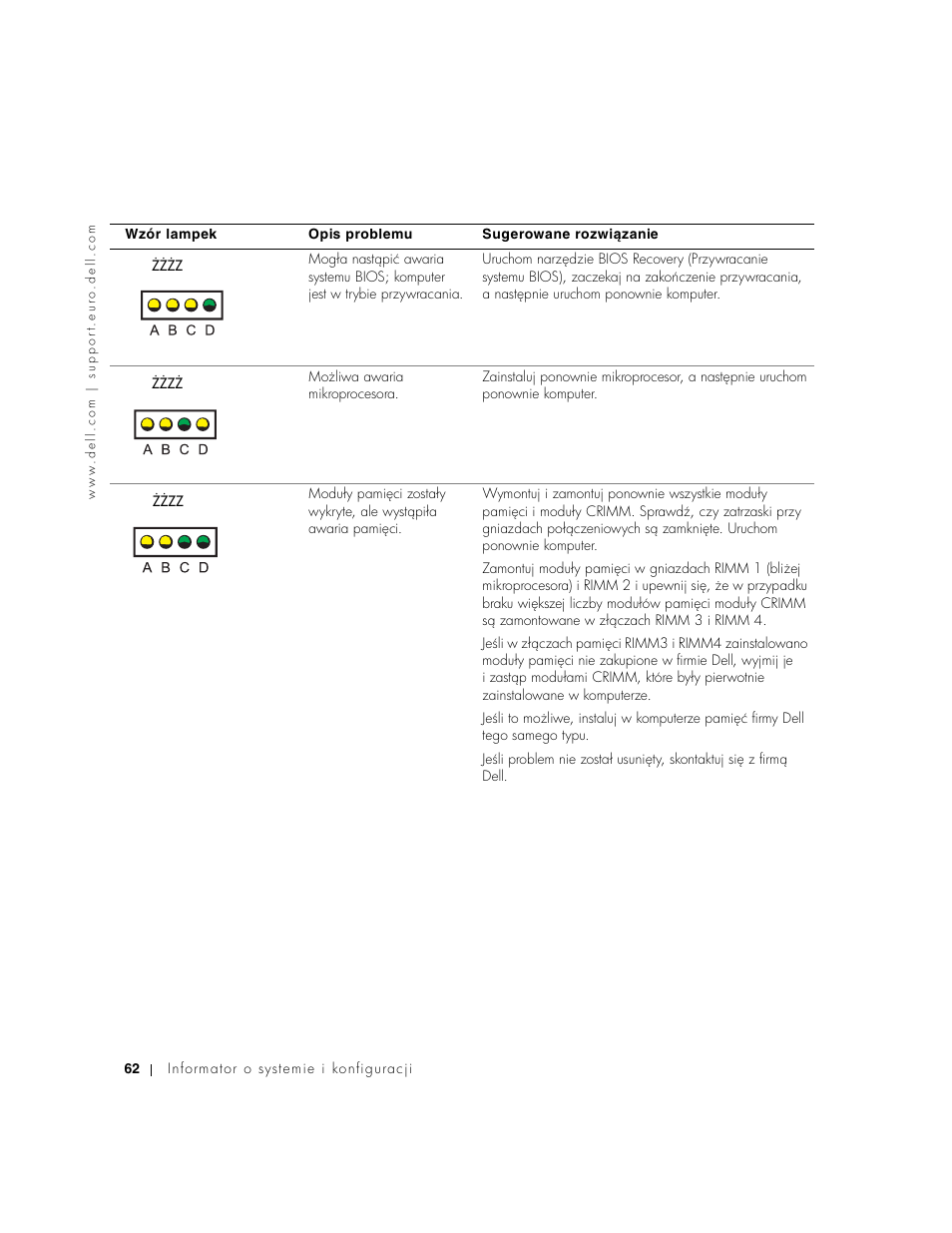 Dell Precision 350 User Manual | Page 62 / 102