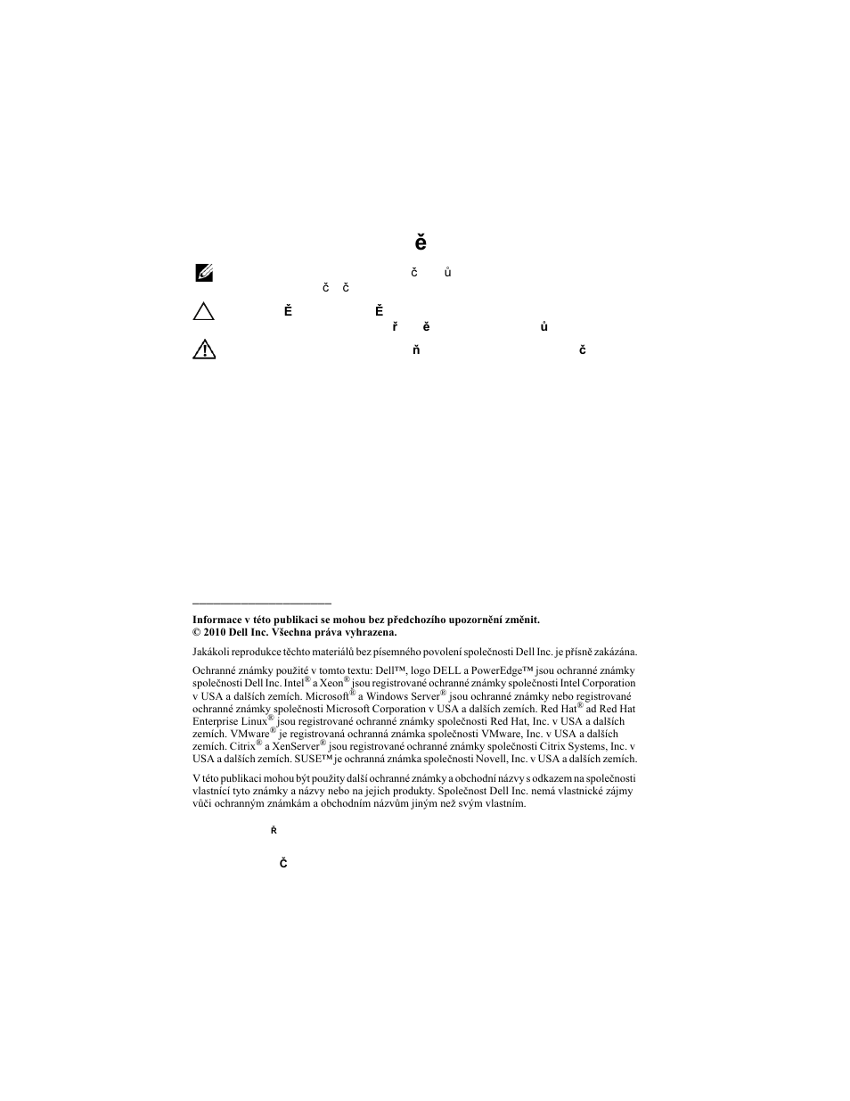 Poznámky a upozorn ě ní | Dell PowerEdge T110 II User Manual | Page 16 / 122