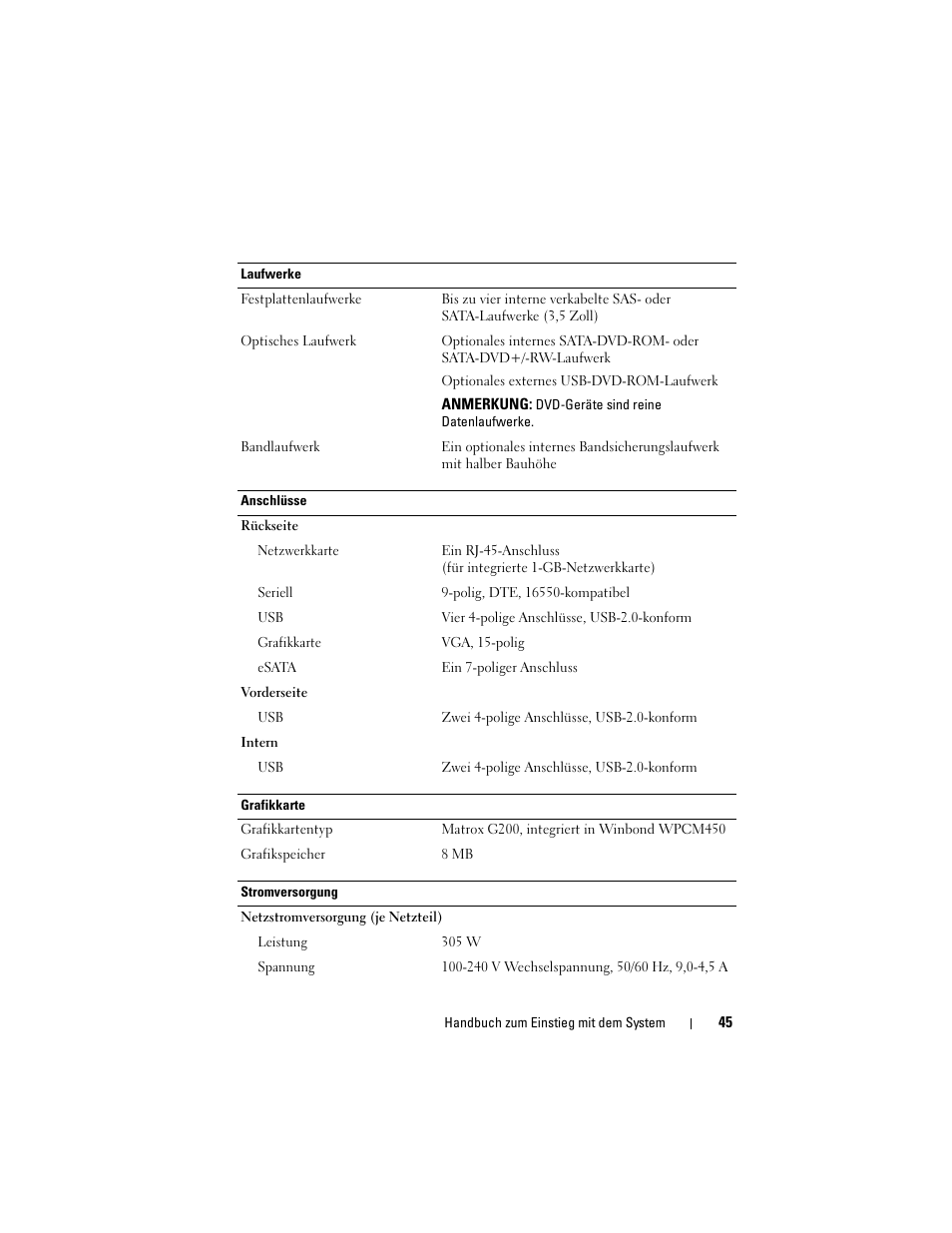 Dell PowerEdge T110 II User Manual | Page 47 / 122