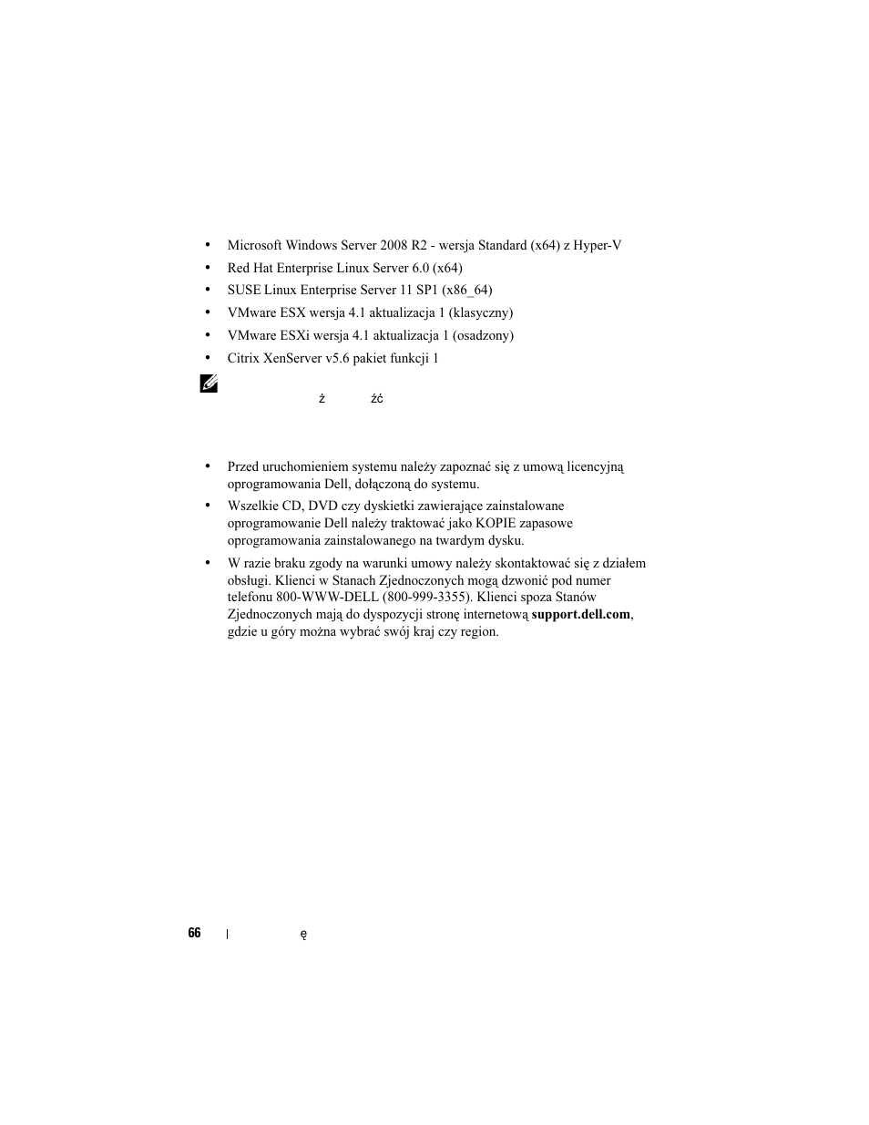 Umowa licencyjna oprogramowania dell | Dell PowerEdge T110 II User Manual | Page 68 / 122