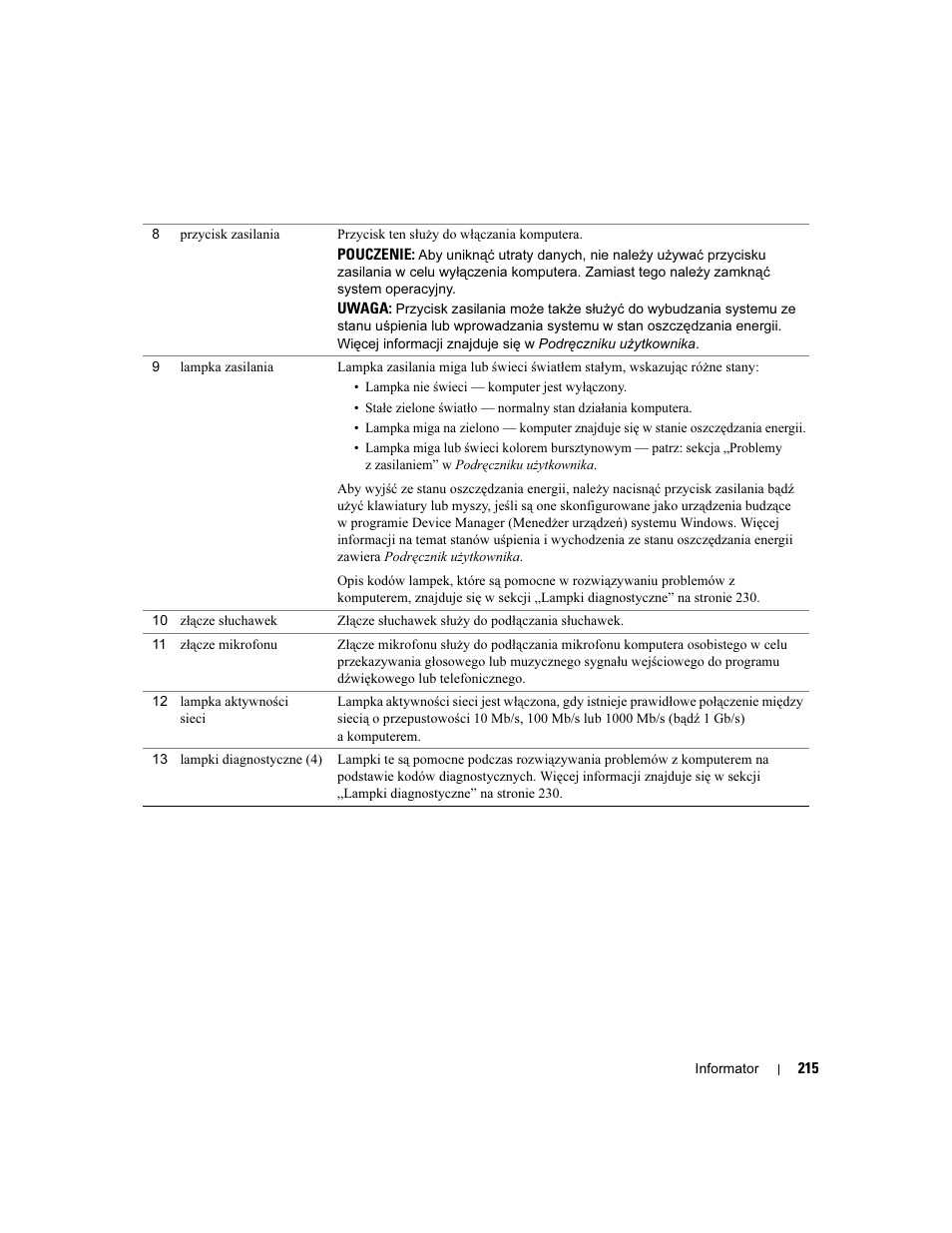 Dell Precision 490 Desktop User Manual | Page 215 / 380