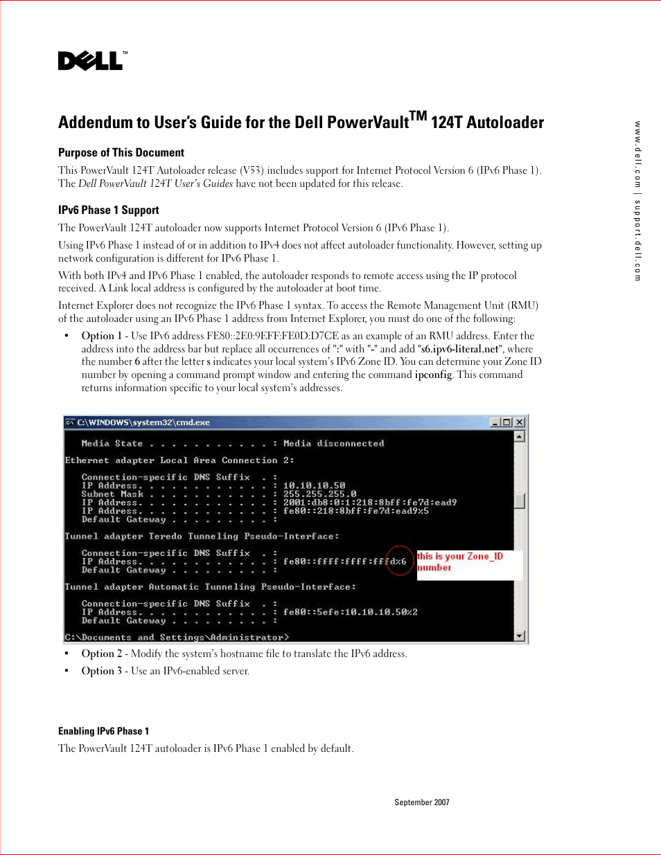 Dell PowerVault 124T User Manual | 4 pages