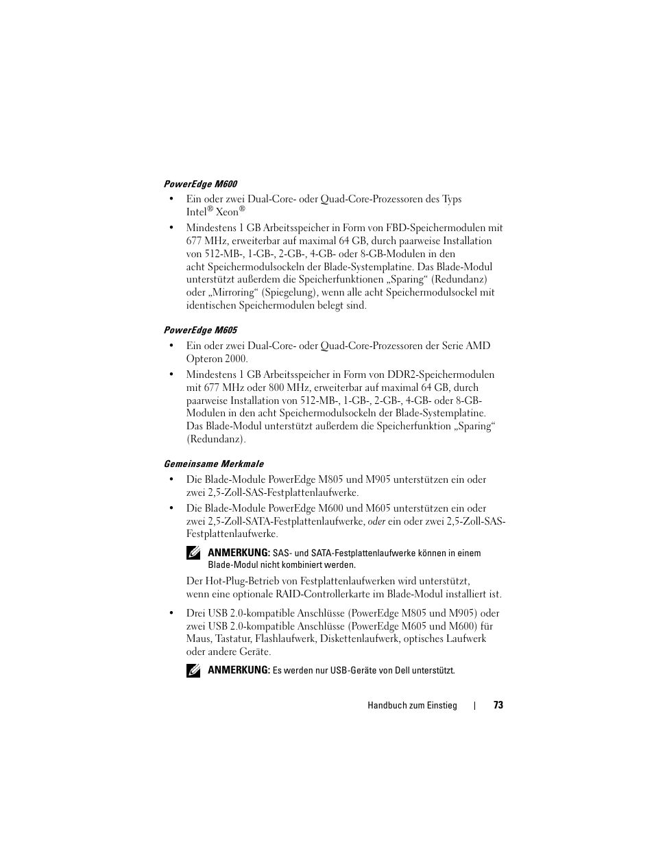 Dell PowerEdge M605 User Manual | Page 75 / 201