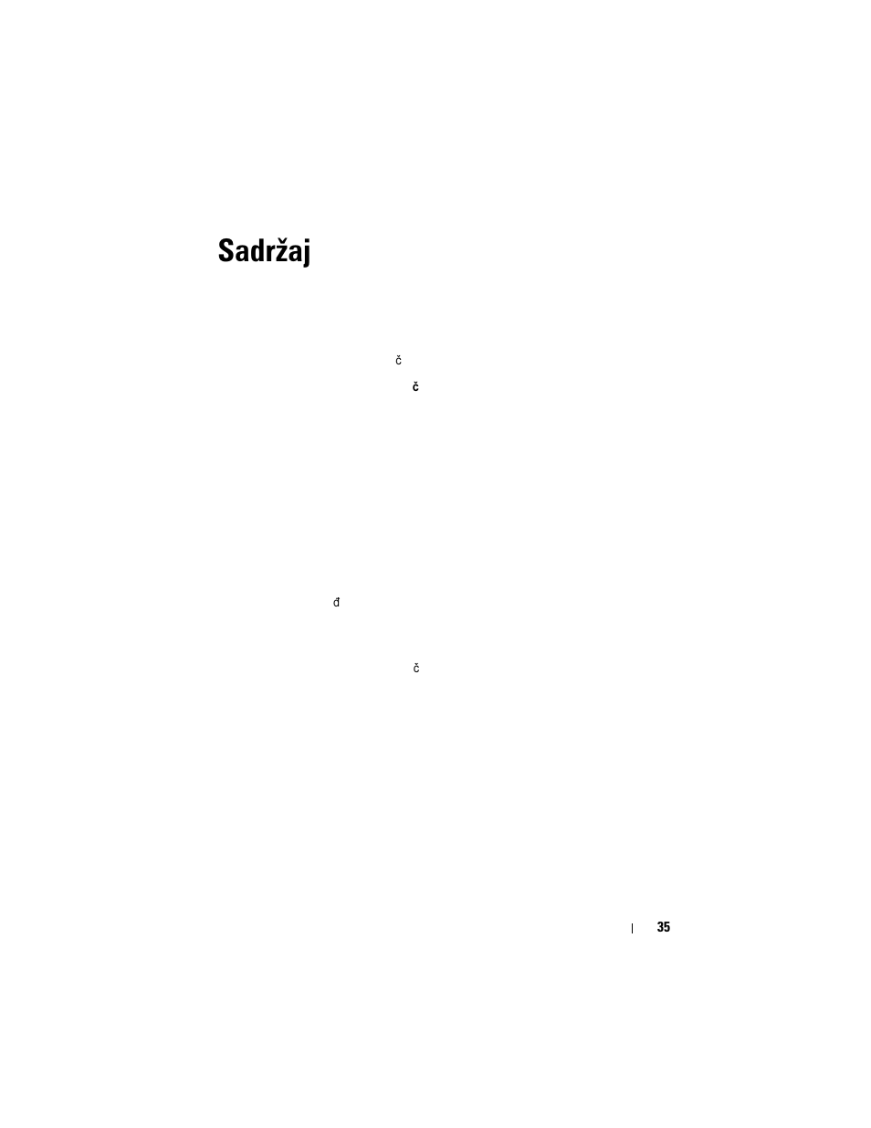 Sadržaj, Index | Dell Latitude XT User Manual | Page 35 / 200