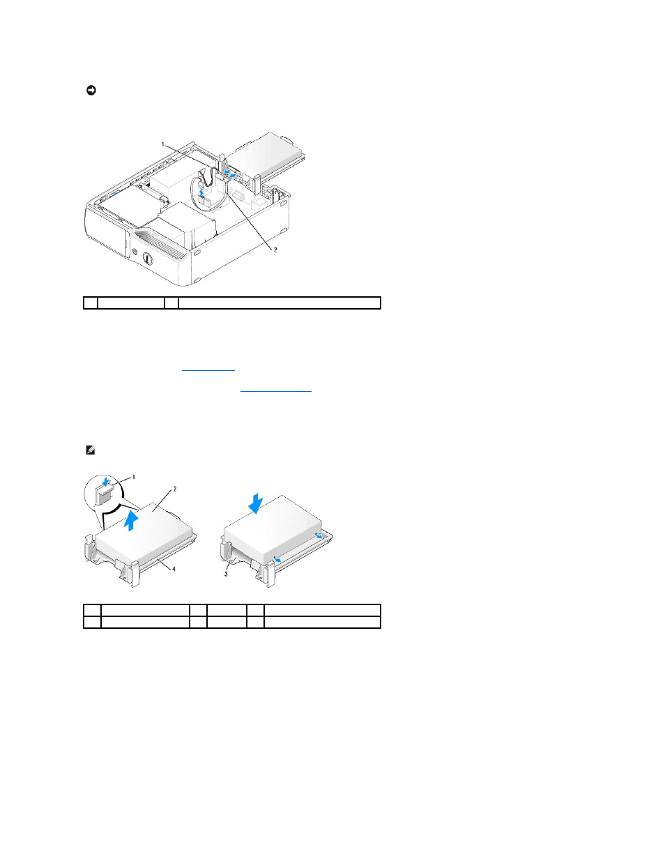 Installing a hard drive | Dell XPS 210 User Manual | Page 15 / 52