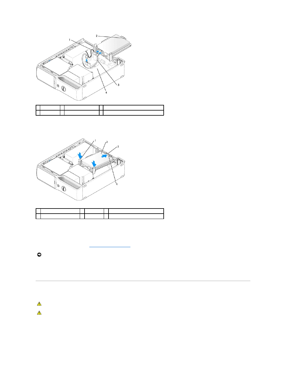 Cd/dvd drive, Removing a cd/dvd drive | Dell XPS 210 User Manual | Page 16 / 52