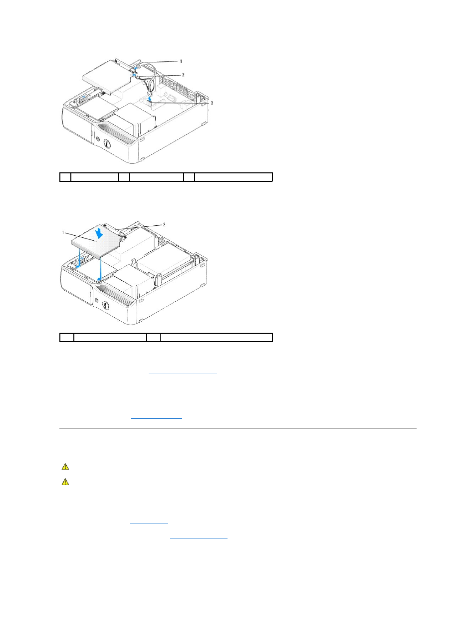 Floppy drive (optional), Removing a floppy drive | Dell XPS 210 User Manual | Page 18 / 52