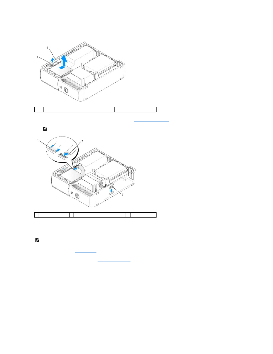 Installing a floppy drive | Dell XPS 210 User Manual | Page 19 / 52