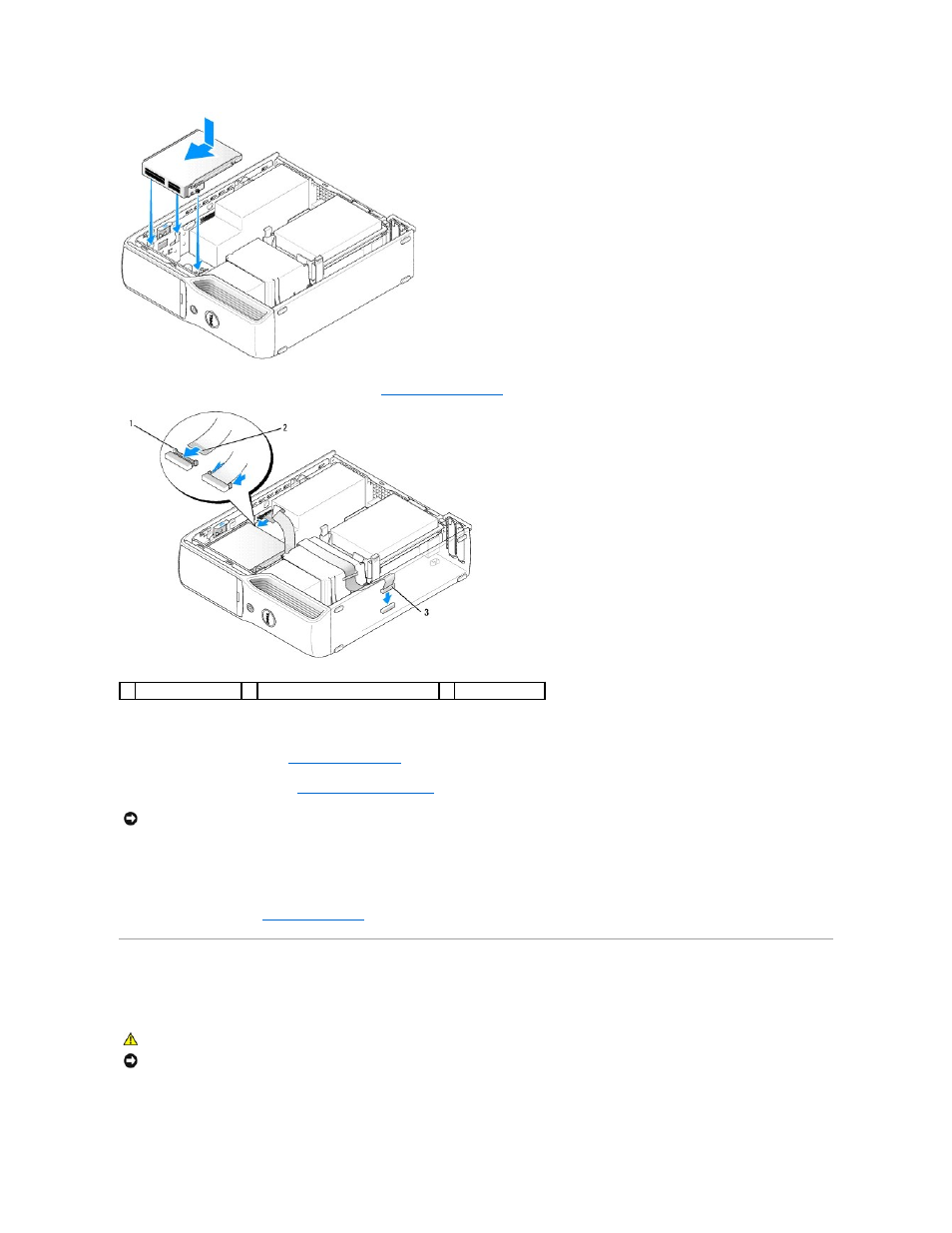 Media card reader (optional), Media card reader, Removing a media card reader | Dell XPS 210 User Manual | Page 20 / 52