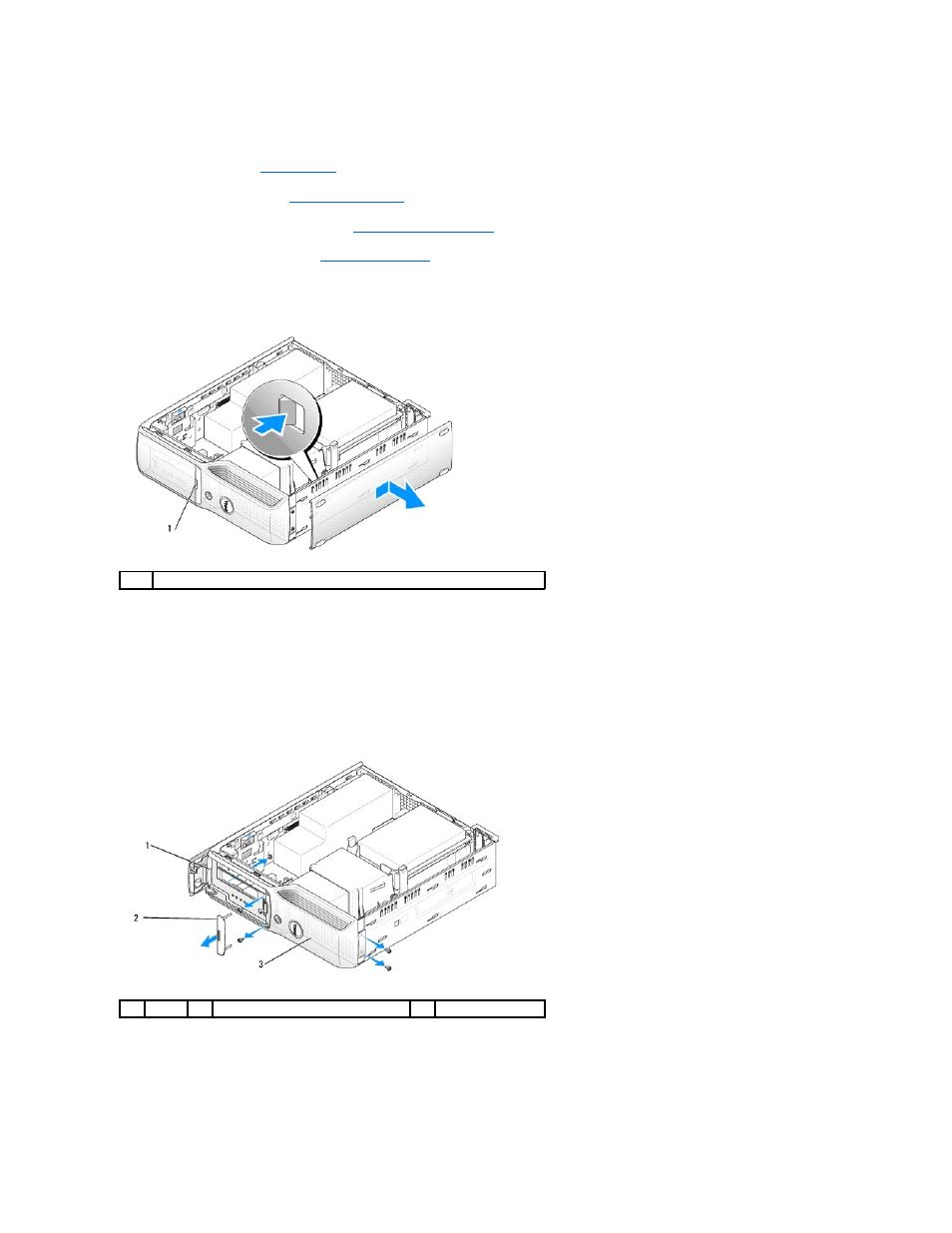 Front panel | Dell XPS 210 User Manual | Page 32 / 52