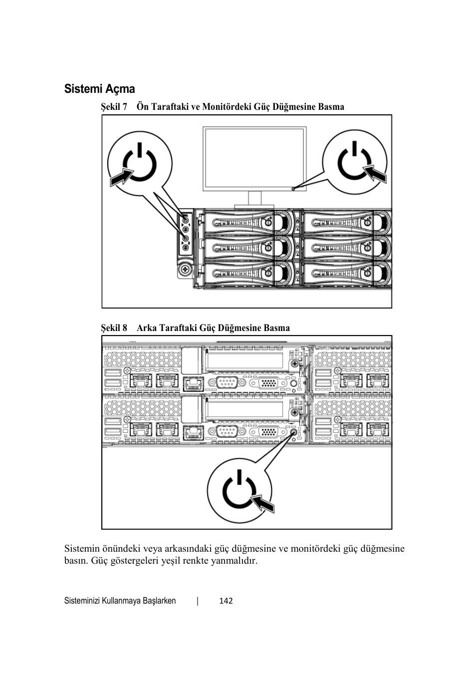 Sistemi açma | Dell PowerEdge C6220 User Manual | Page 144 / 168