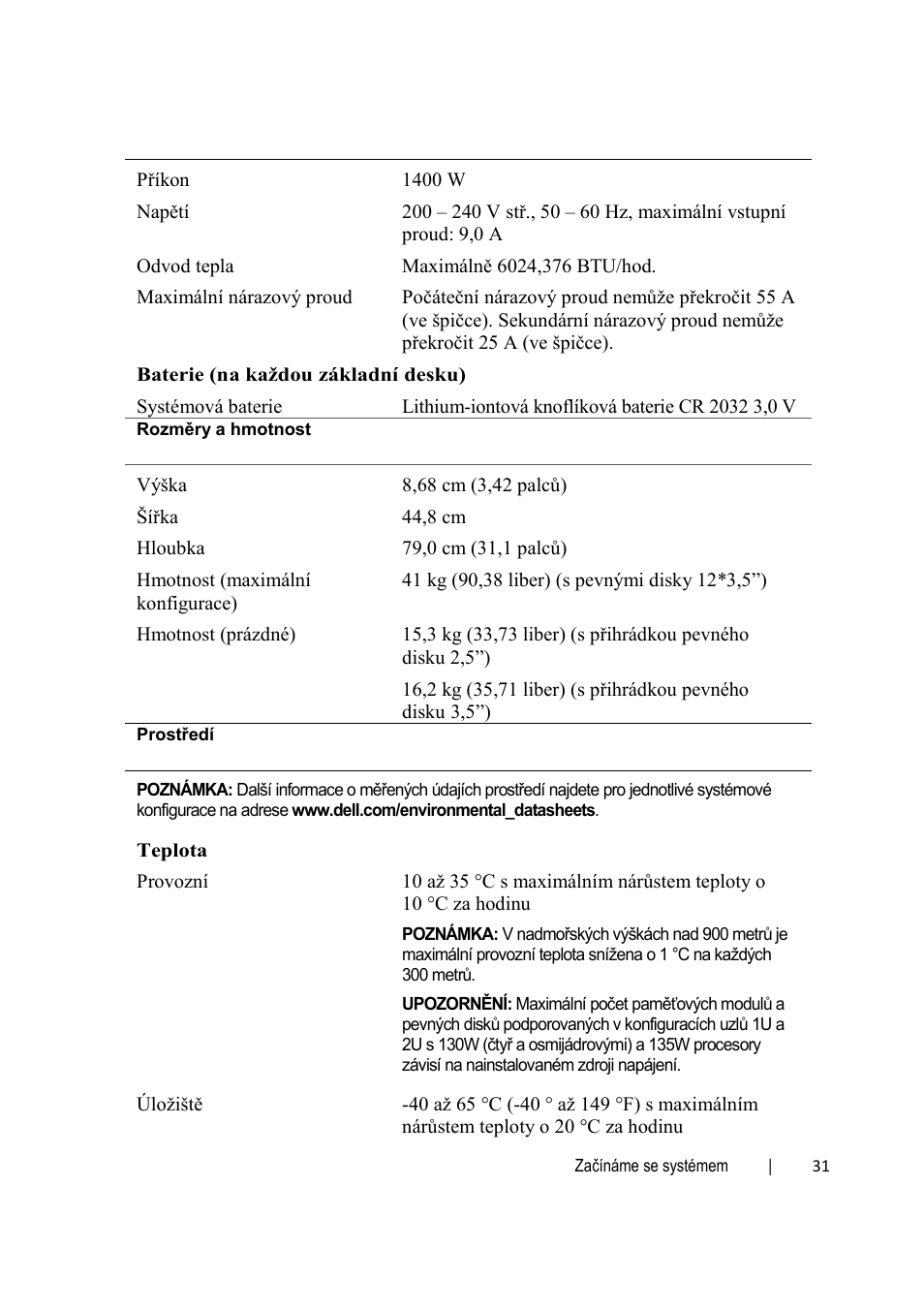 Dell PowerEdge C6220 User Manual | Page 33 / 168
