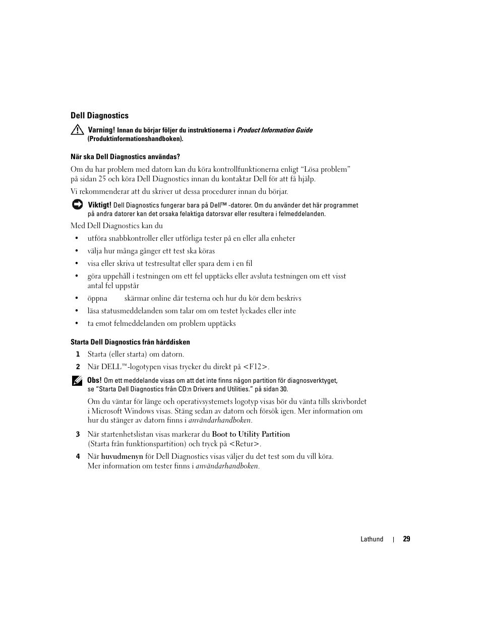 Dell diagnostics | Dell Precision 370 User Manual | Page 273 / 326