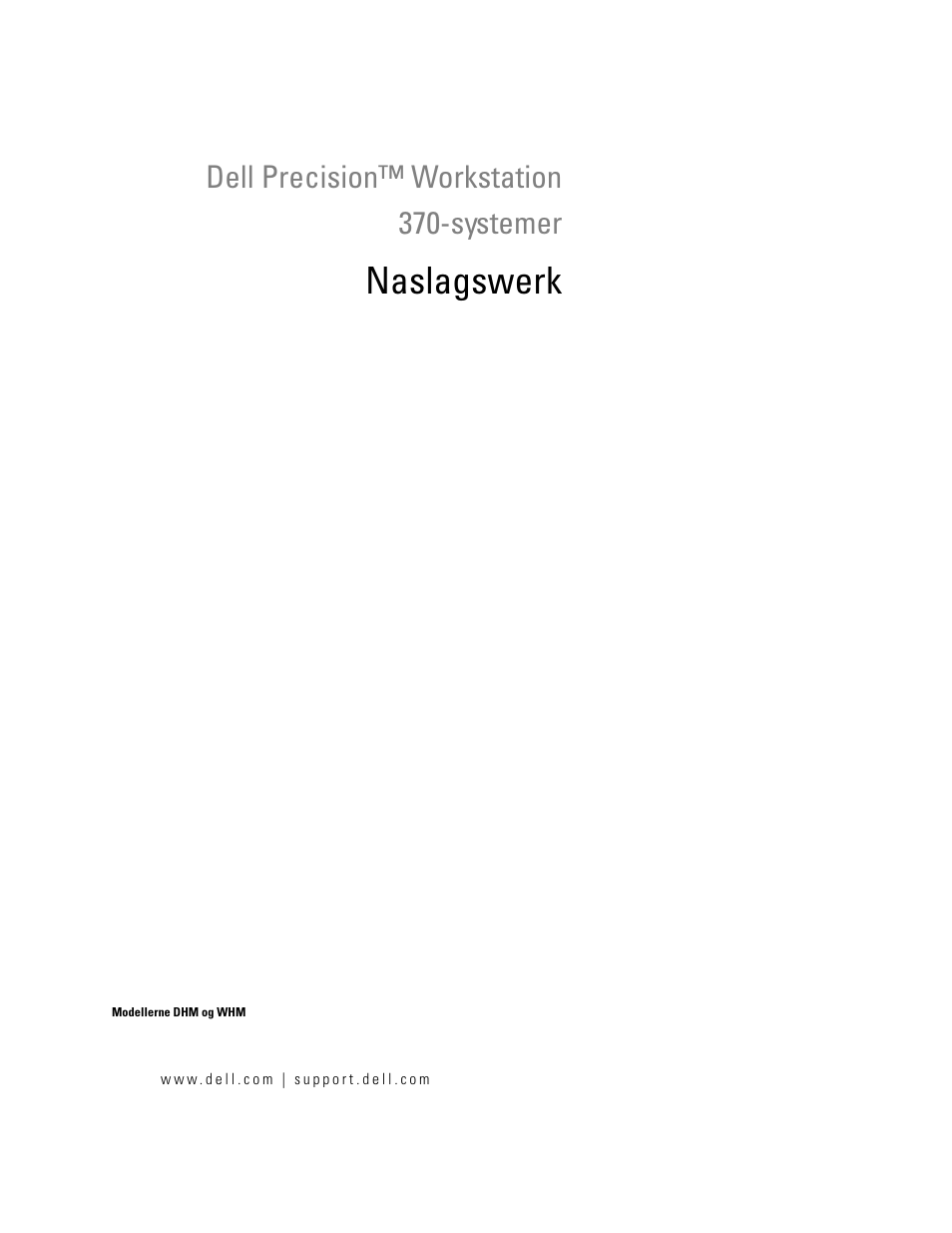 Naslagswerk, Dell precision™ workstation 370-systemer | Dell Precision 370 User Manual | Page 41 / 326