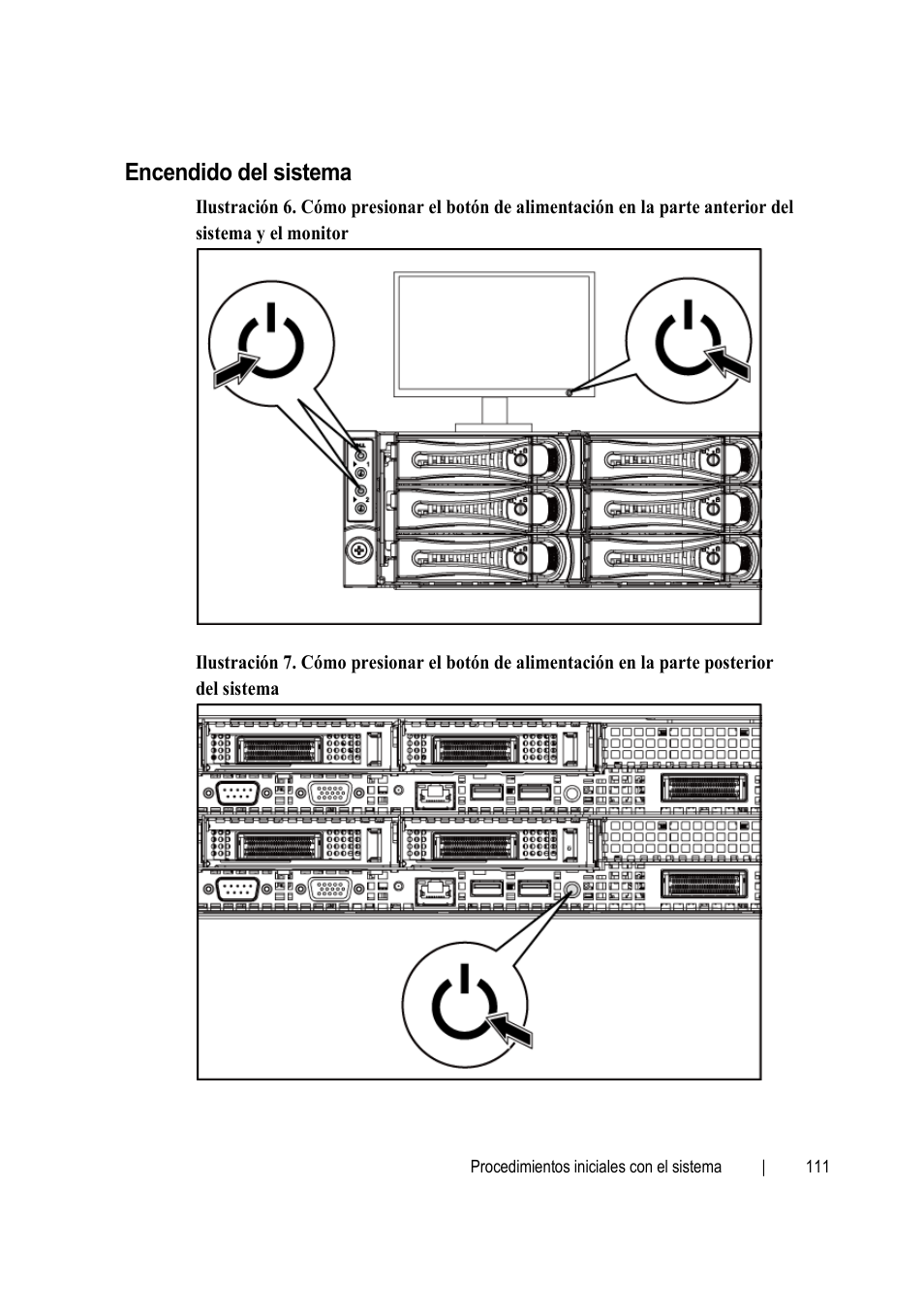 Encendido del sistema | Dell PowerEdge C6145 User Manual | Page 113 / 148