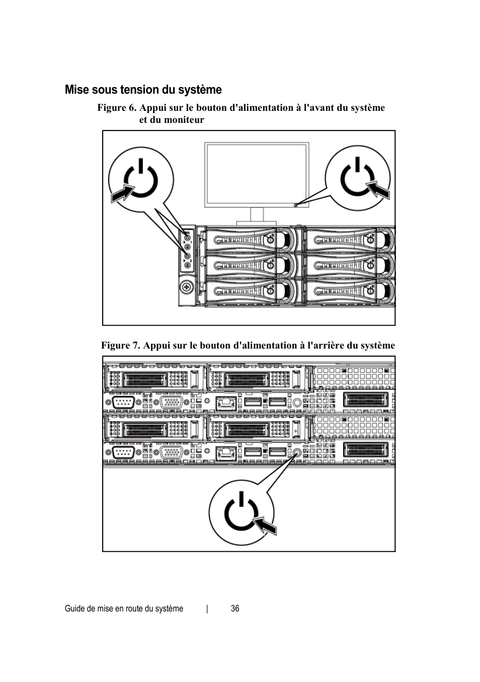 Mise sous tension du système | Dell PowerEdge C6145 User Manual | Page 38 / 148