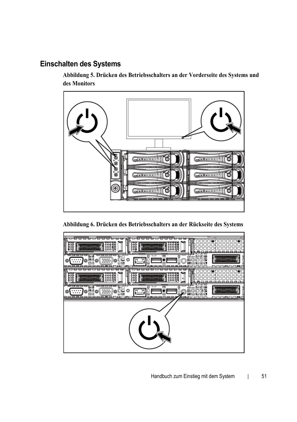 Einschalten des systems | Dell PowerEdge C6145 User Manual | Page 53 / 148