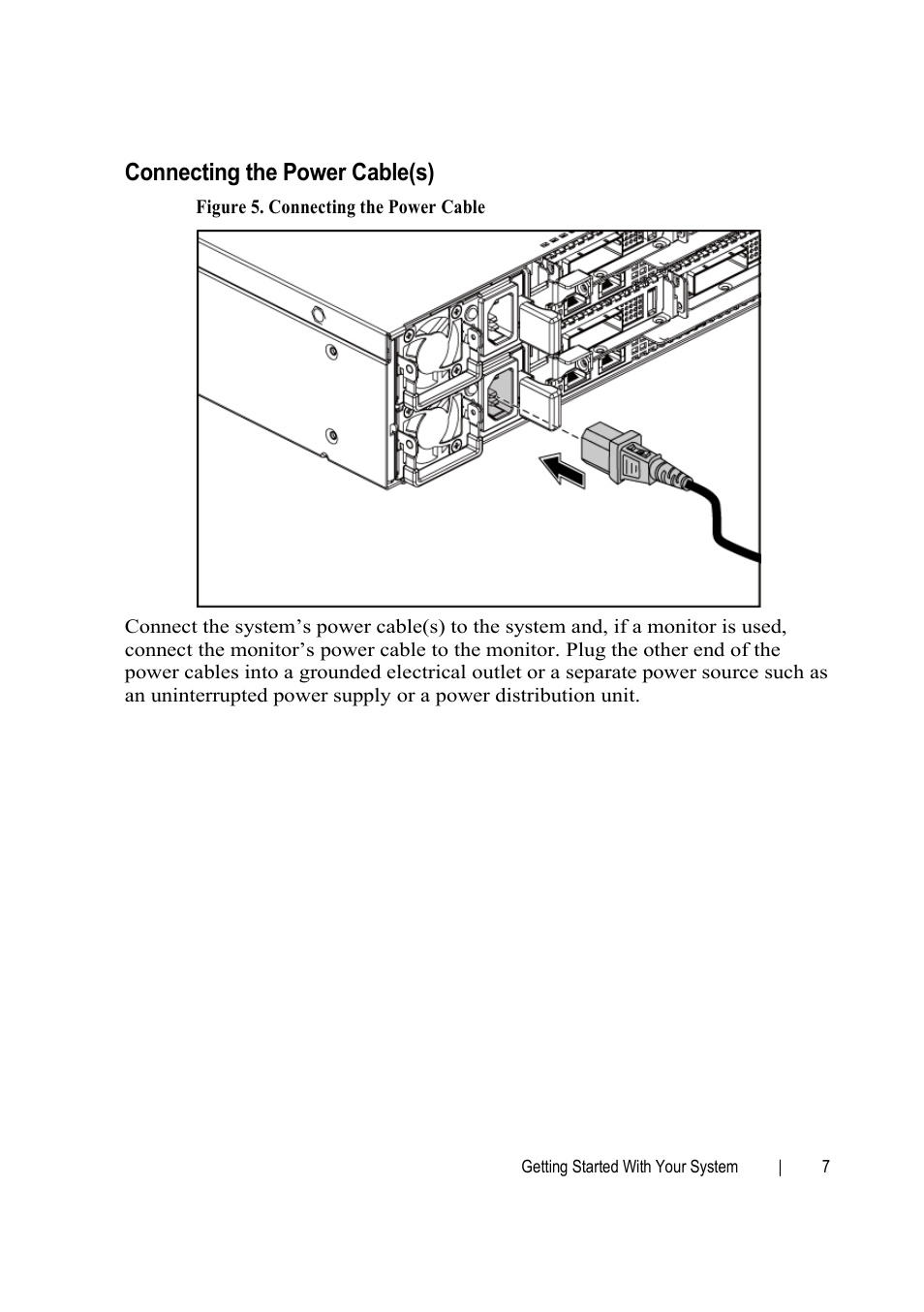 Connecting the power cable(s) | Dell PowerEdge C6145 User Manual | Page 9 / 148