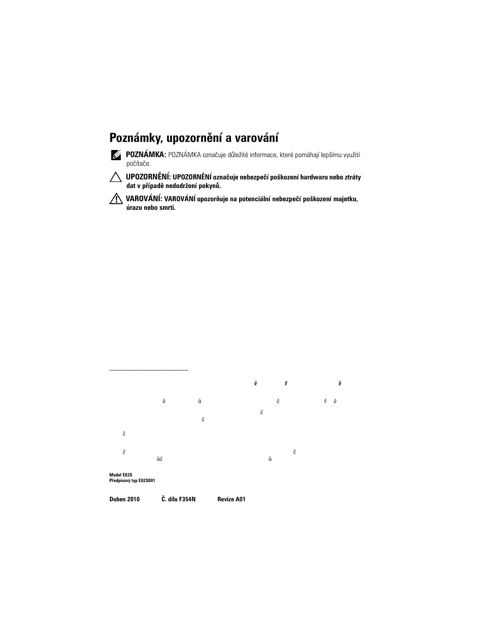 Poznámky, upozornění a varování | Dell PowerVault NX3000 User Manual | Page 16 / 124