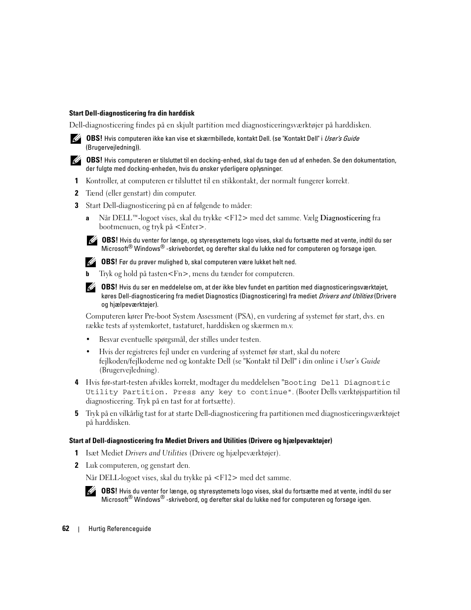 Dell Latitude D531 User Manual | Page 62 / 224