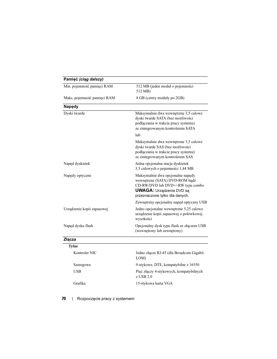 Dell PowerEdge T100 User Manual | Page 72 / 110