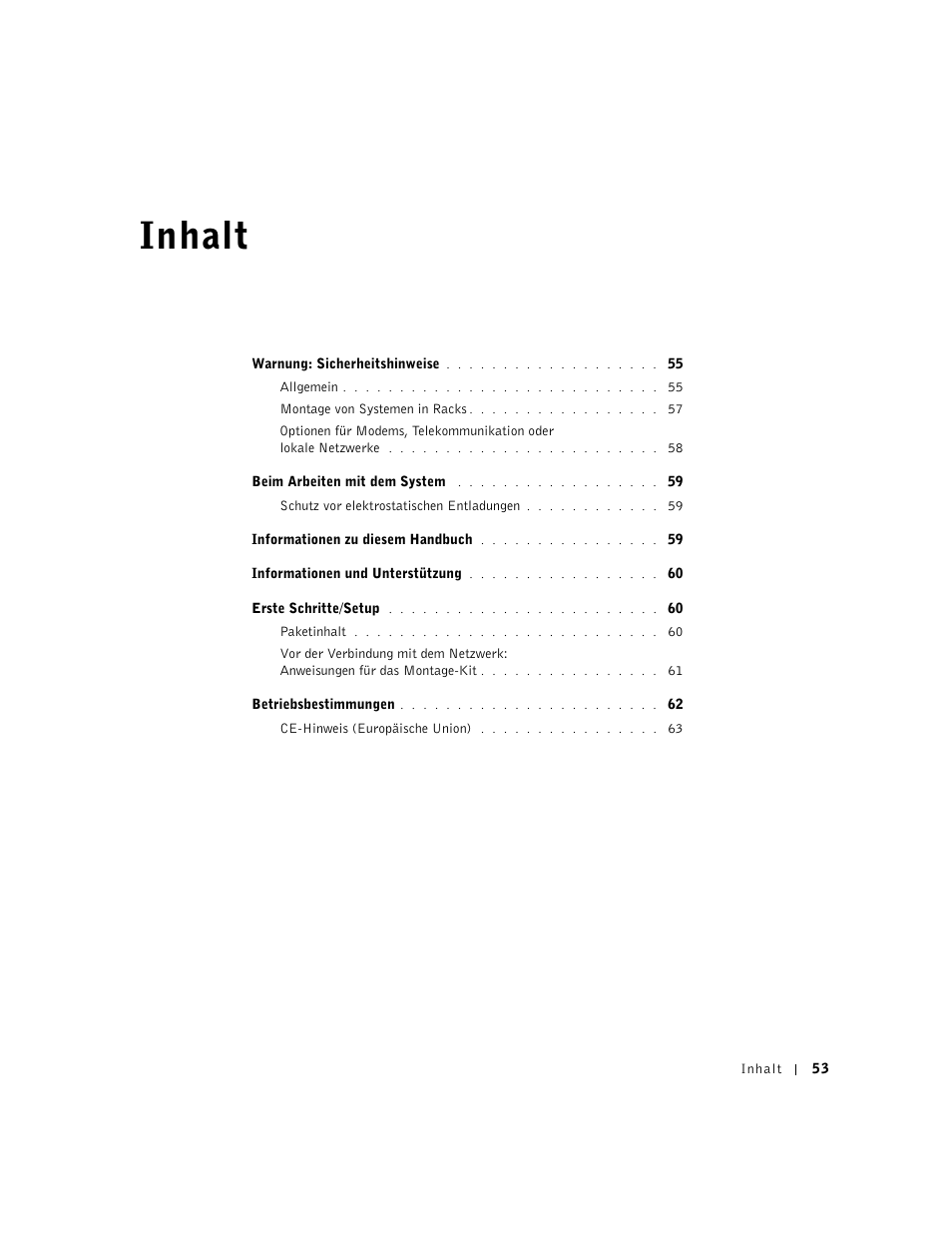 Inhalt | Dell PowerConnect 2124 User Manual | Page 55 / 146