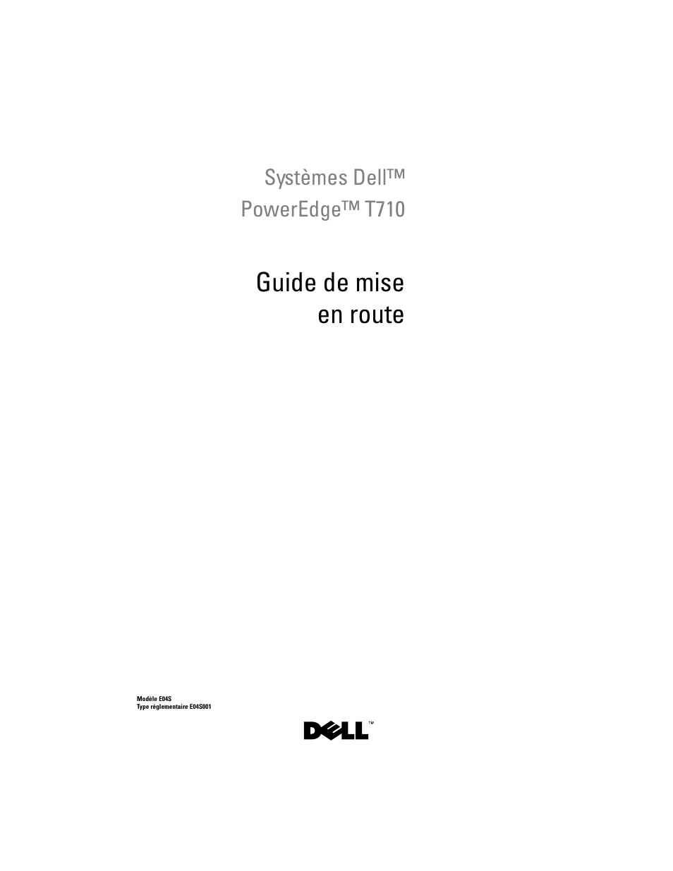 Guide de mise en route | Dell PowerEdge T710 User Manual | Page 27 / 122