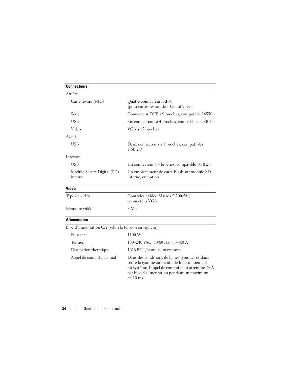 Dell PowerEdge T710 User Manual | Page 36 / 122