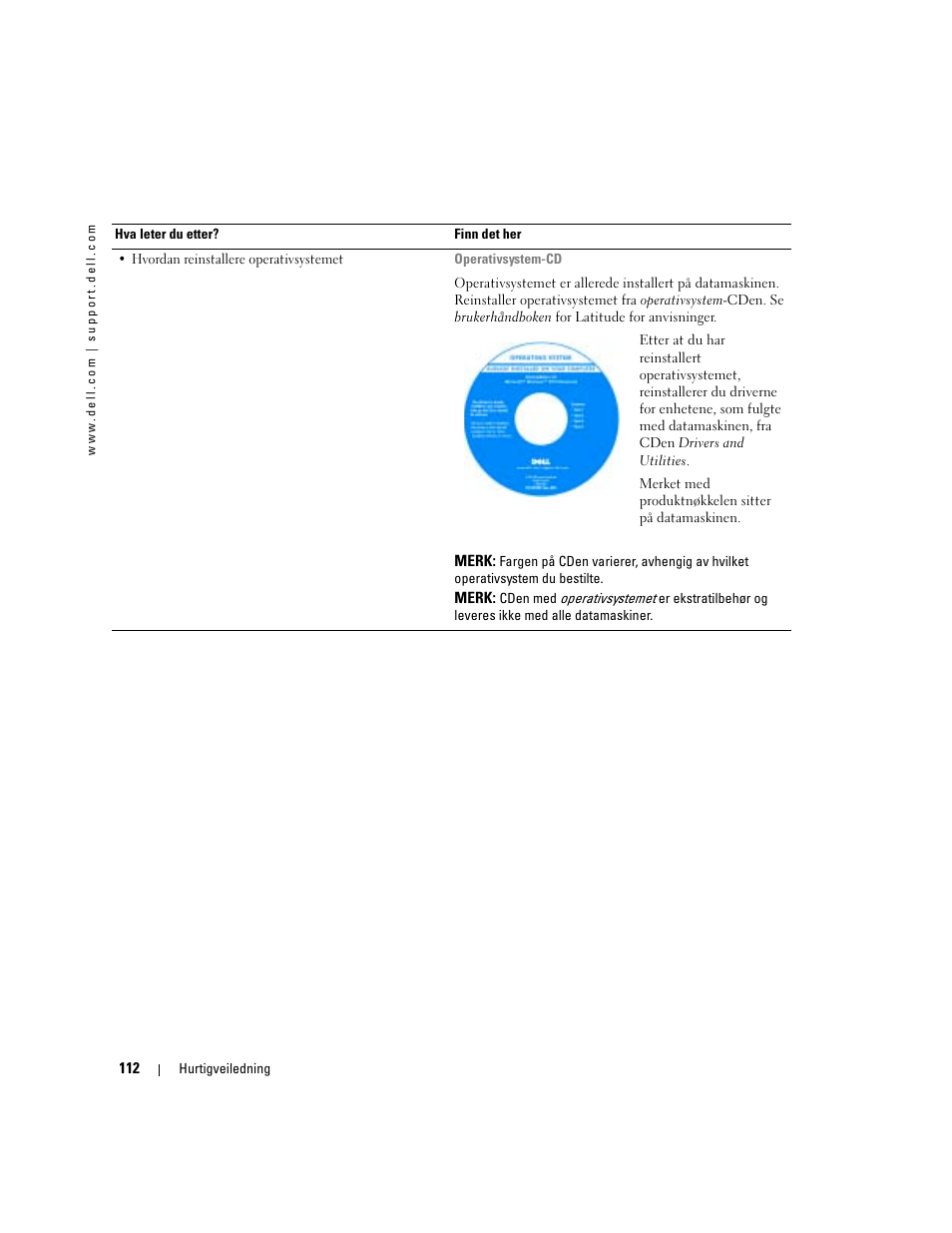 Dell Latitude D510 User Manual | Page 112 / 234