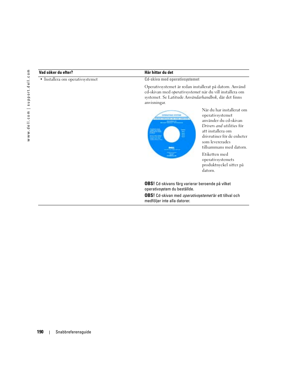 Dell Latitude D510 User Manual | Page 190 / 234