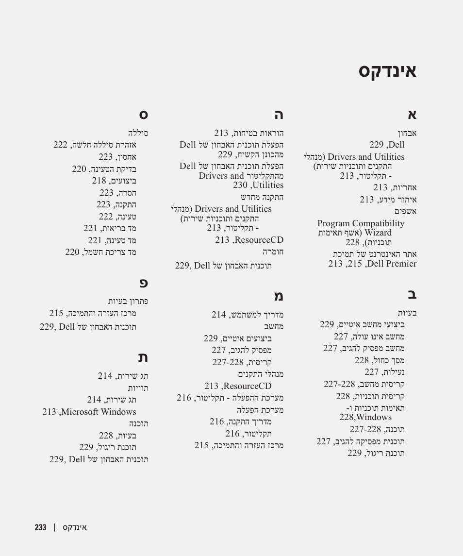 סקדניא | Dell Latitude D510 User Manual | Page 210 / 234