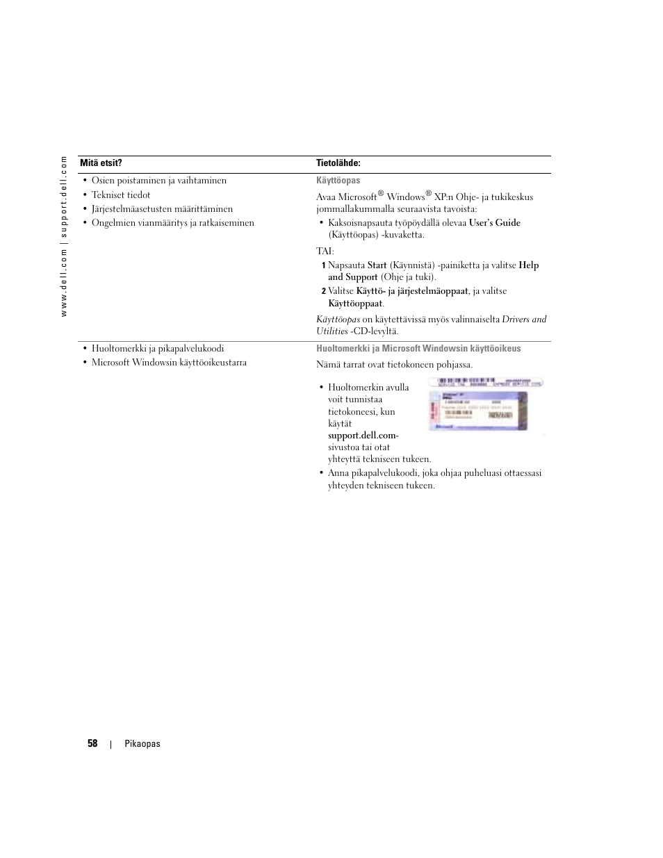 Dell Latitude D510 User Manual | Page 58 / 234