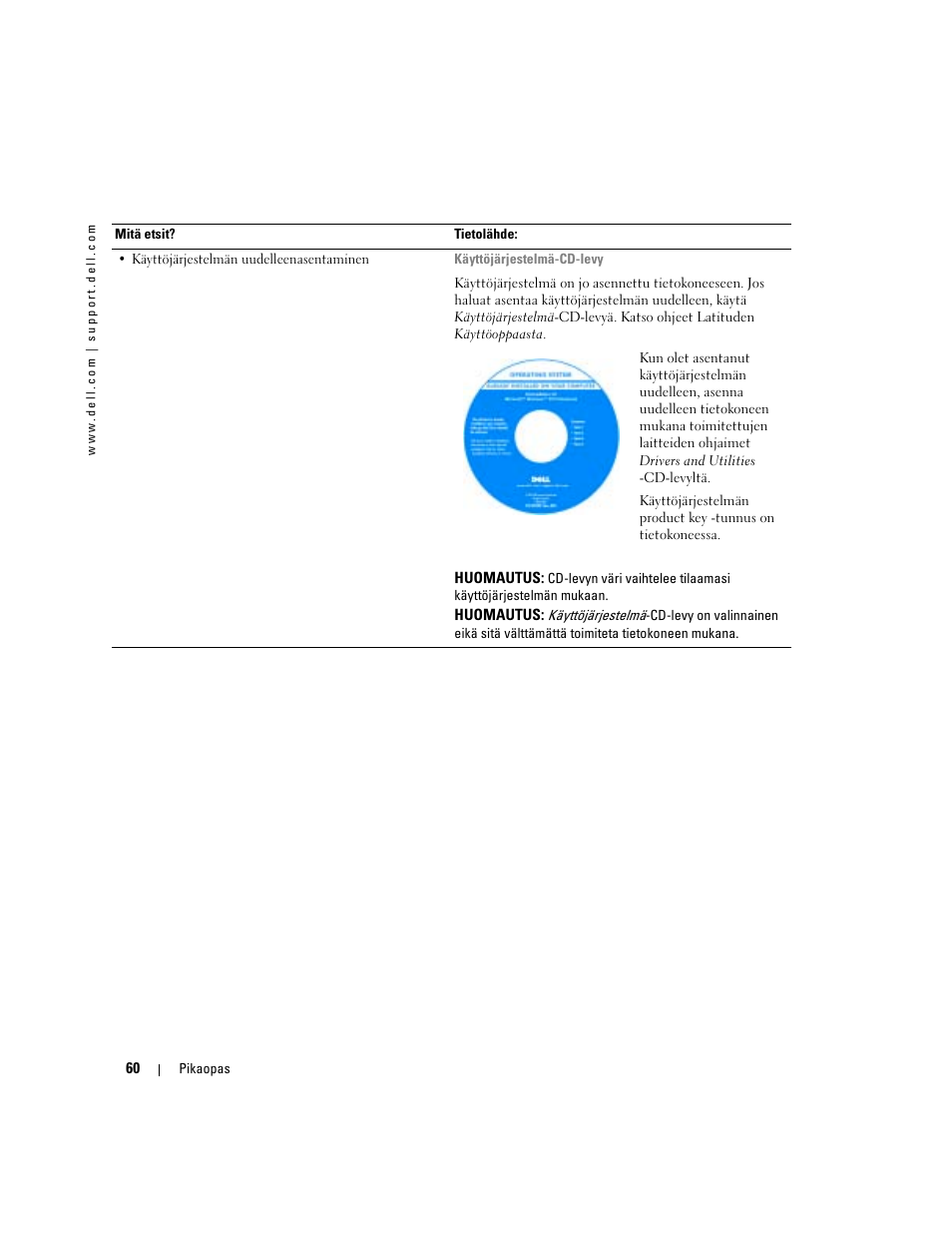 Dell Latitude D510 User Manual | Page 60 / 234