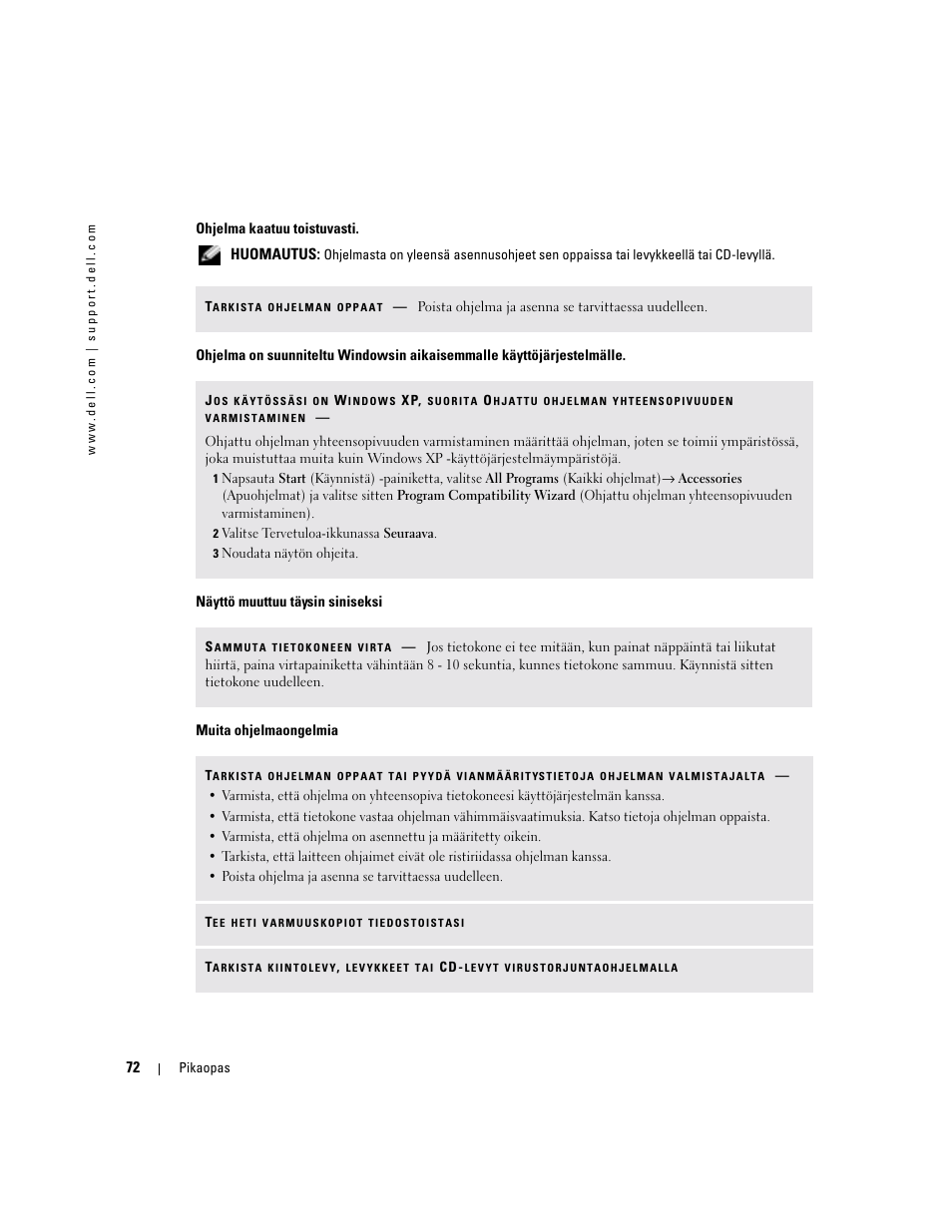 Dell Latitude D510 User Manual | Page 72 / 234