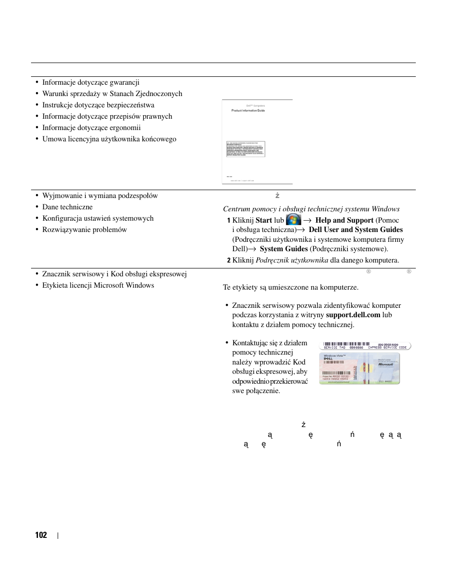 Dell Latitude D630c User Manual | Page 102 / 168