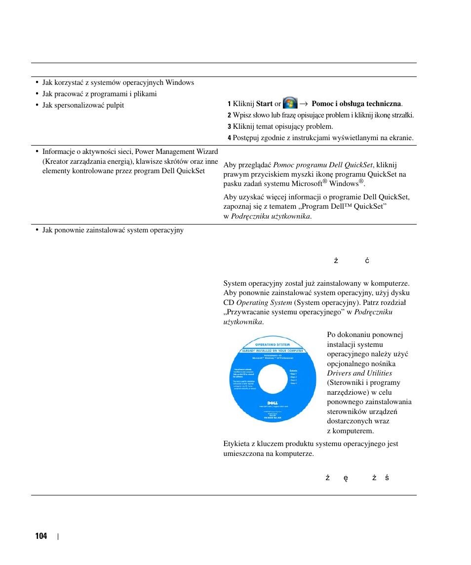 Dell Latitude D630c User Manual | Page 104 / 168