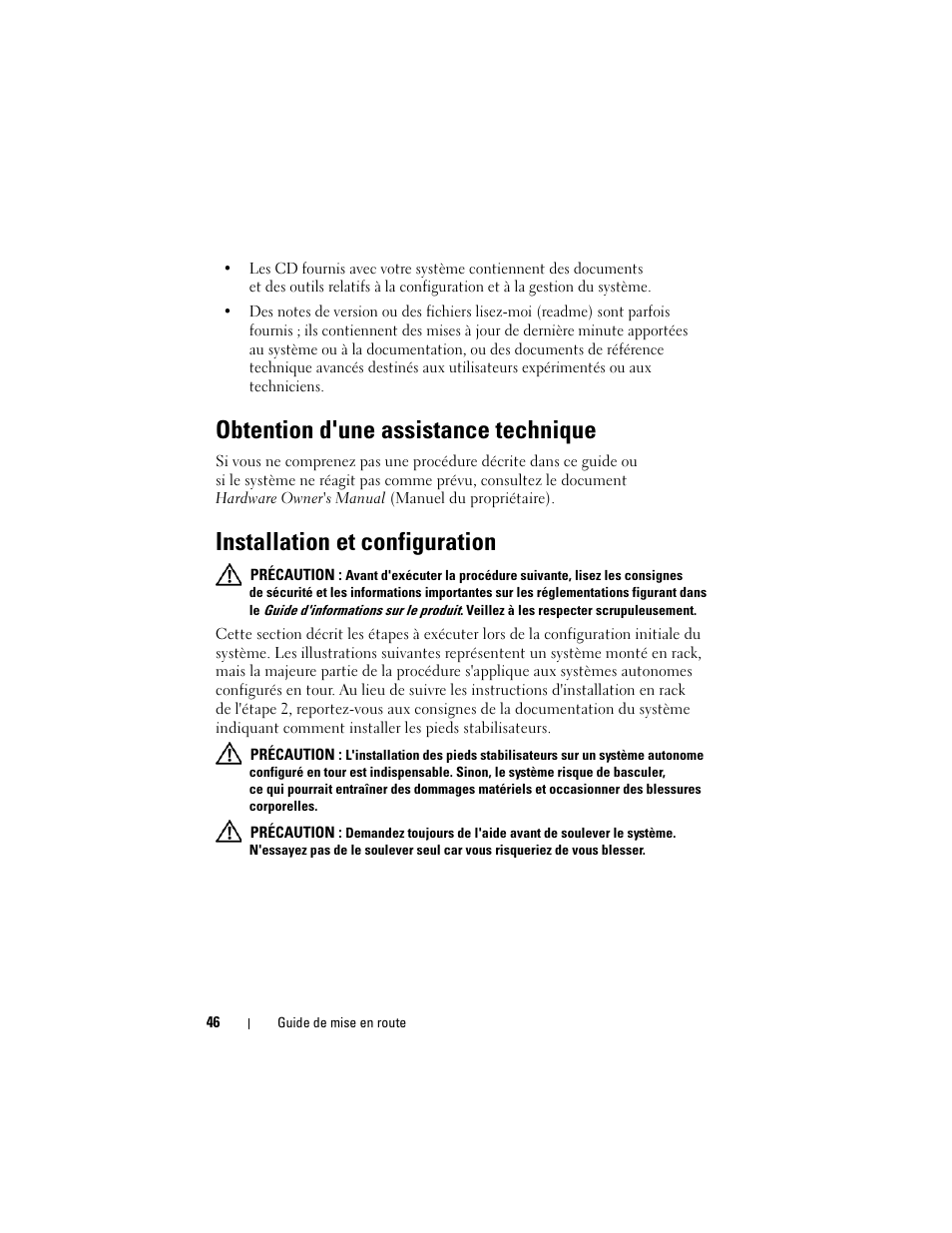 Obtention d'une assistance technique, Installation et configuration | Dell PowerVault DP600 User Manual | Page 48 / 180