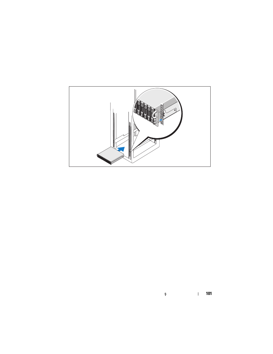 Rayları ve sistemi rafa monte etme | Dell PowerVault MD1120 User Manual | Page 103 / 124