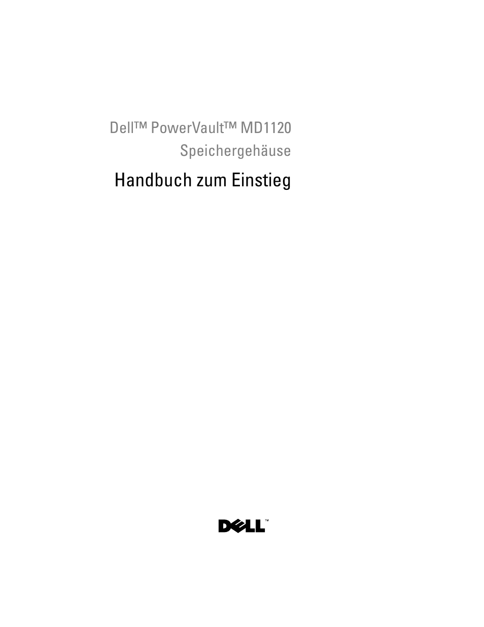 Handbuch zum einstieg | Dell PowerVault MD1120 User Manual | Page 39 / 124