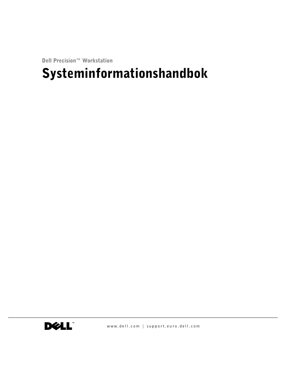 Systeminformationshandbok | Dell Precision 350 User Manual | Page 148 / 172