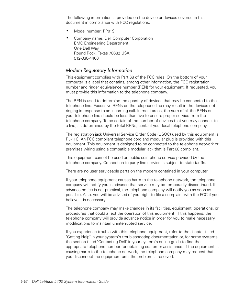 Dell Latitude L400 User Manual | Page 18 / 170